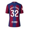 Conjunto (Camiseta+Pantalón Corto) FC Barcelona Pablo Torre 32 Primera Equipación 23-24 - Niño